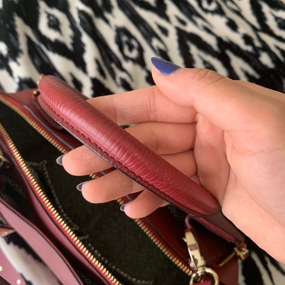 Rebecca Minkoff wine red satchel. - Picture 7 of 8